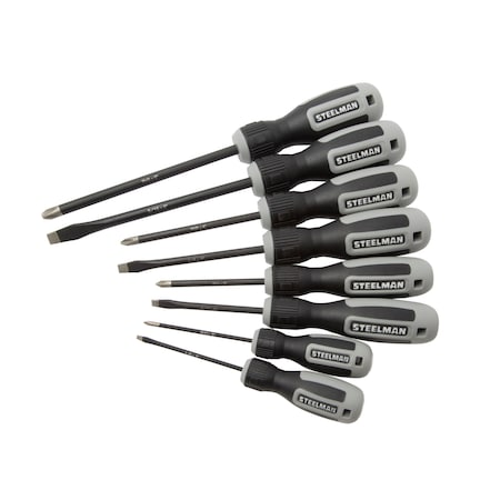 Steelman Magnetic Diamond Tip Screwdriver Set, 8-Piece 41856